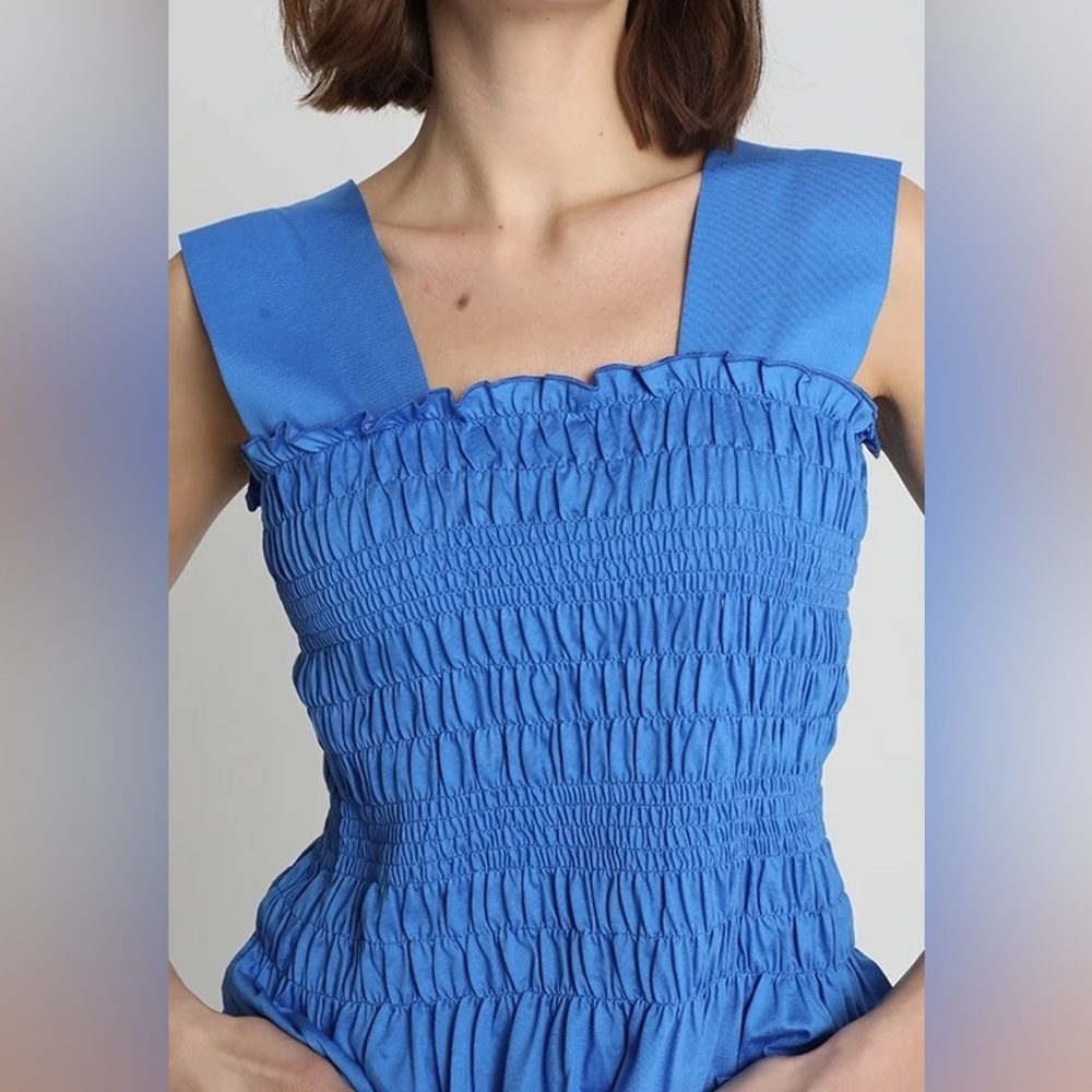 SCOTCH & SODA SMOCKED WIDE STRP TANK TOP